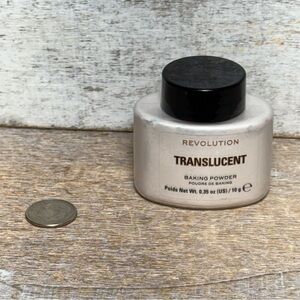 Revolution Beauty London Baking Powder Translucent 0.35 oz / 10g Travel Size New